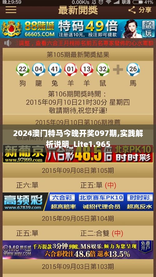 2024澳门特马今晚开奖097期,实践解析说明_Lite1.965