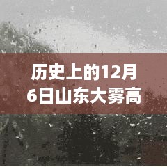 历史上的山东大雾，穿越迷雾，探寻高速路况实录的12月6日实况回顾