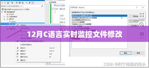 C语言文件实时监控修改功能解析