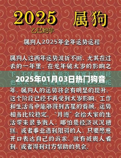新年狗音风潮来袭，热门狗音盛宴，不容错过