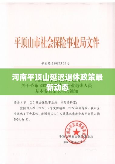河南平顶山延迟退休政策最新动态